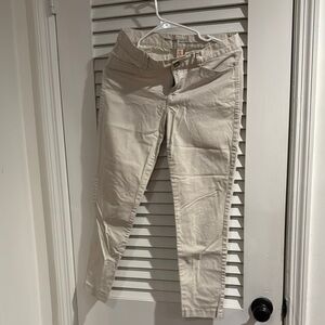 GAP Cream Slim City Khakis